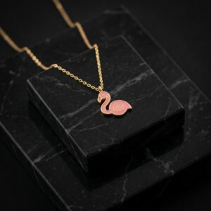 گردنی طلا بچگانه 18 عیار مدل سارینا 9